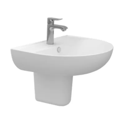 حوض فيجا ٦٠ سم بالعامود المعلق من سانيبيور