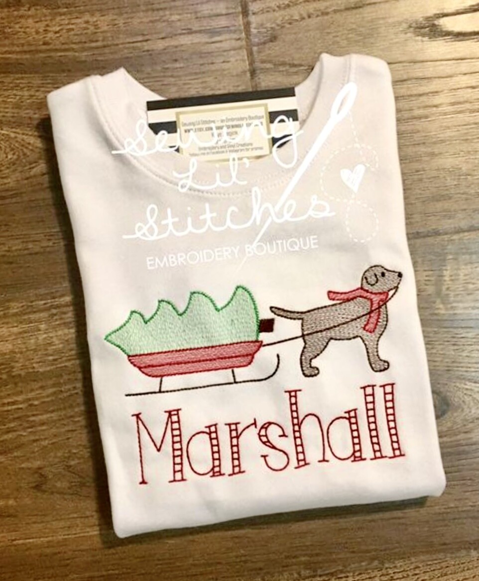 Christmas Dogsled Shirt