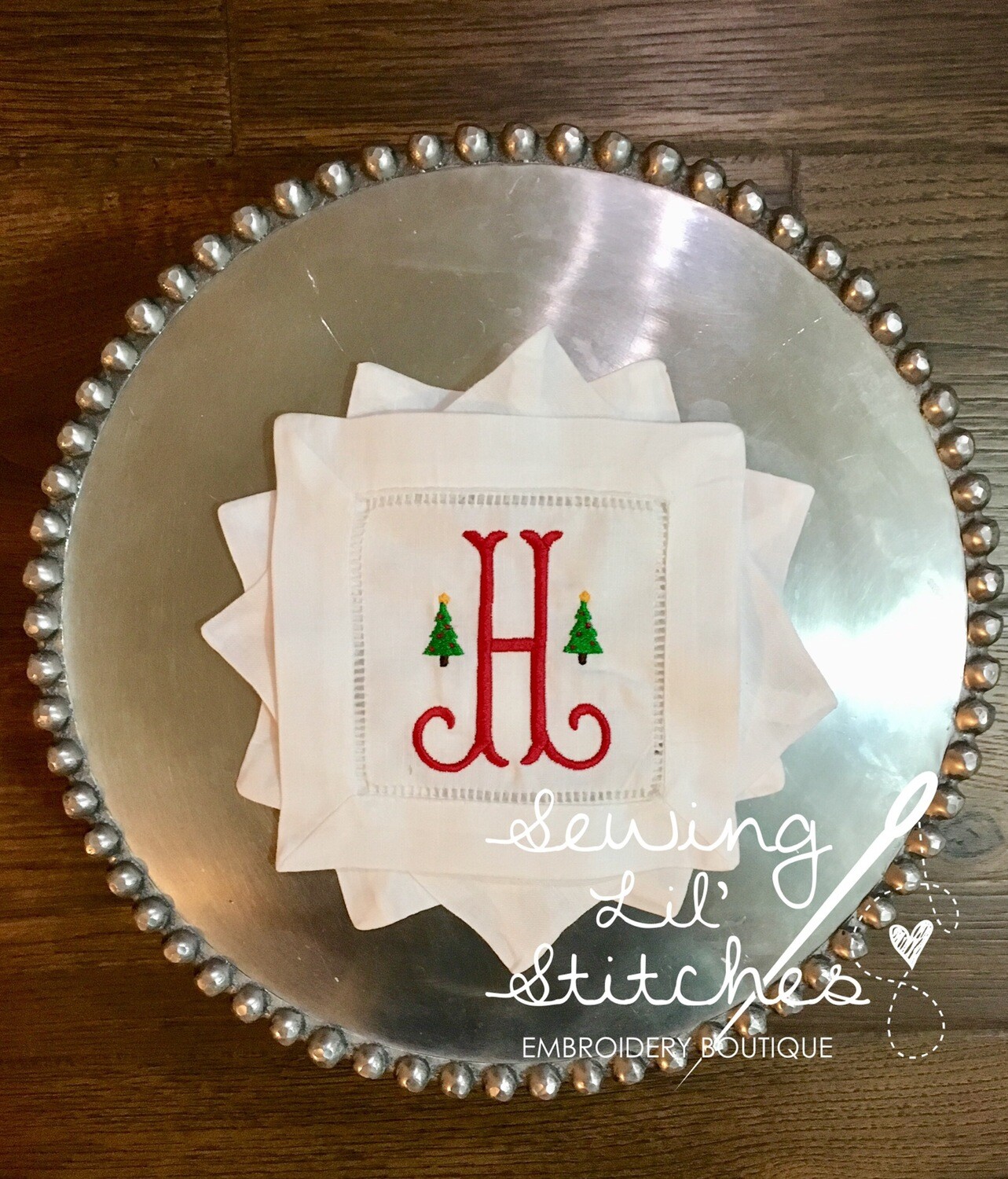 Christmas Cocktail Napkins - Set Of 4