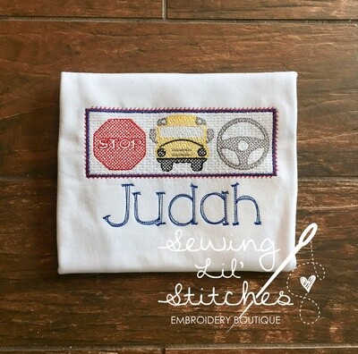 Faux Smocked School Shirt