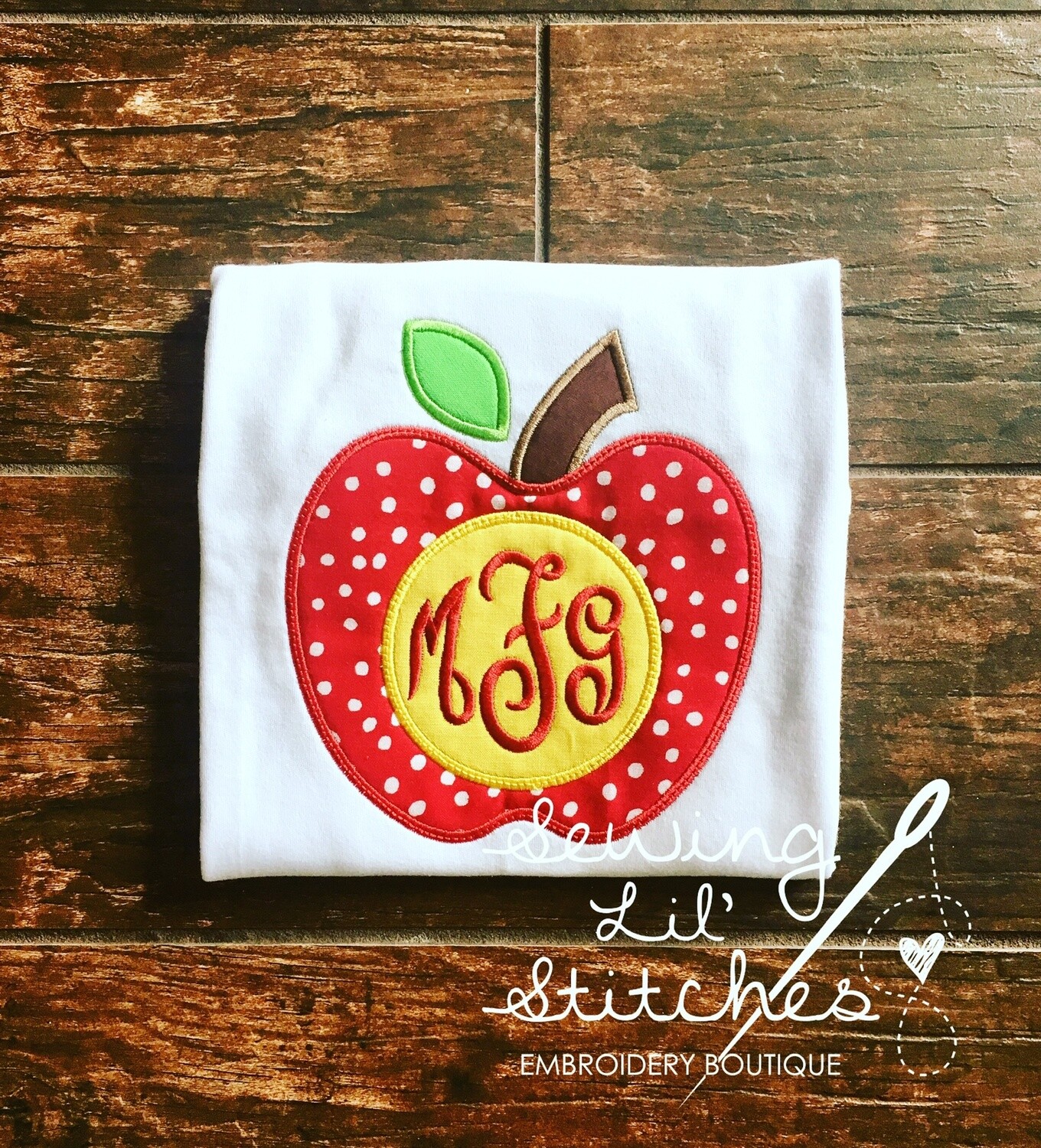 Monogrammed Apple Shirt