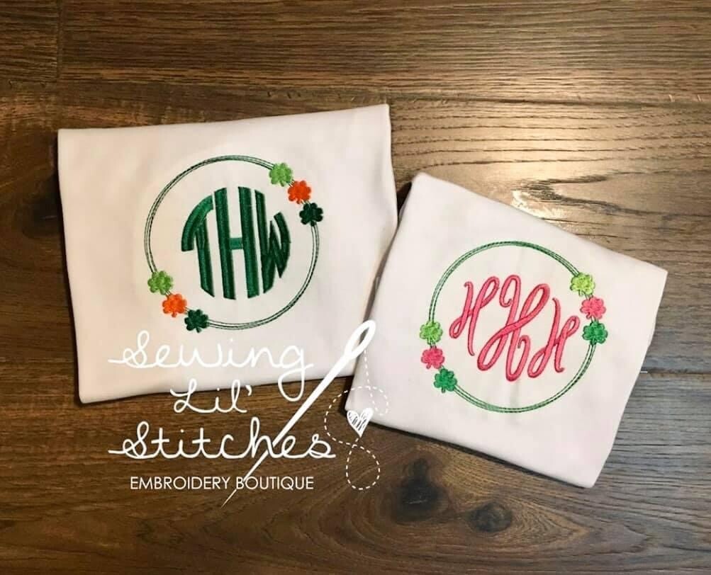 Monogrammed Clover Frame Shirt