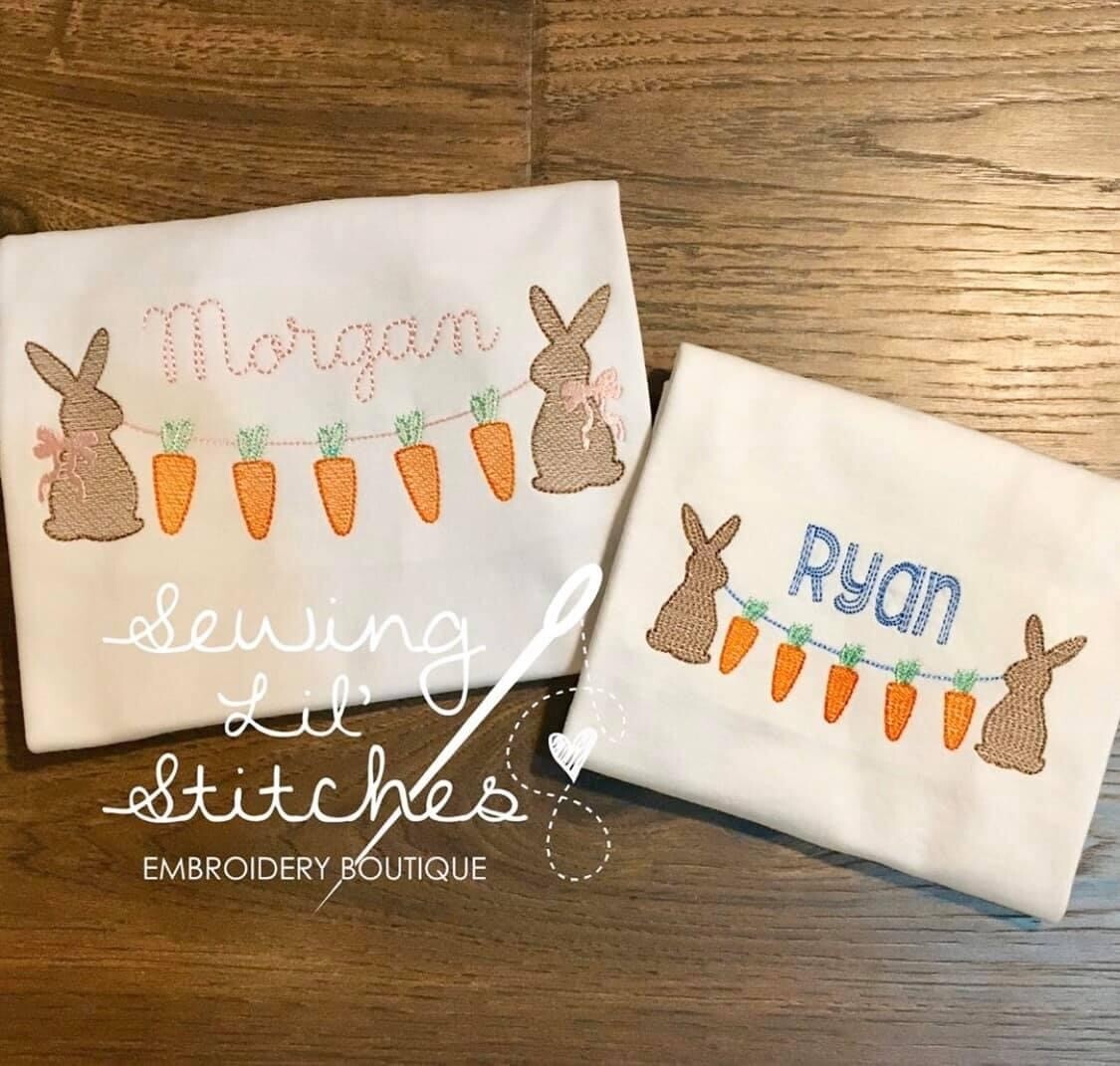 Bunny &amp; Carrot Banner