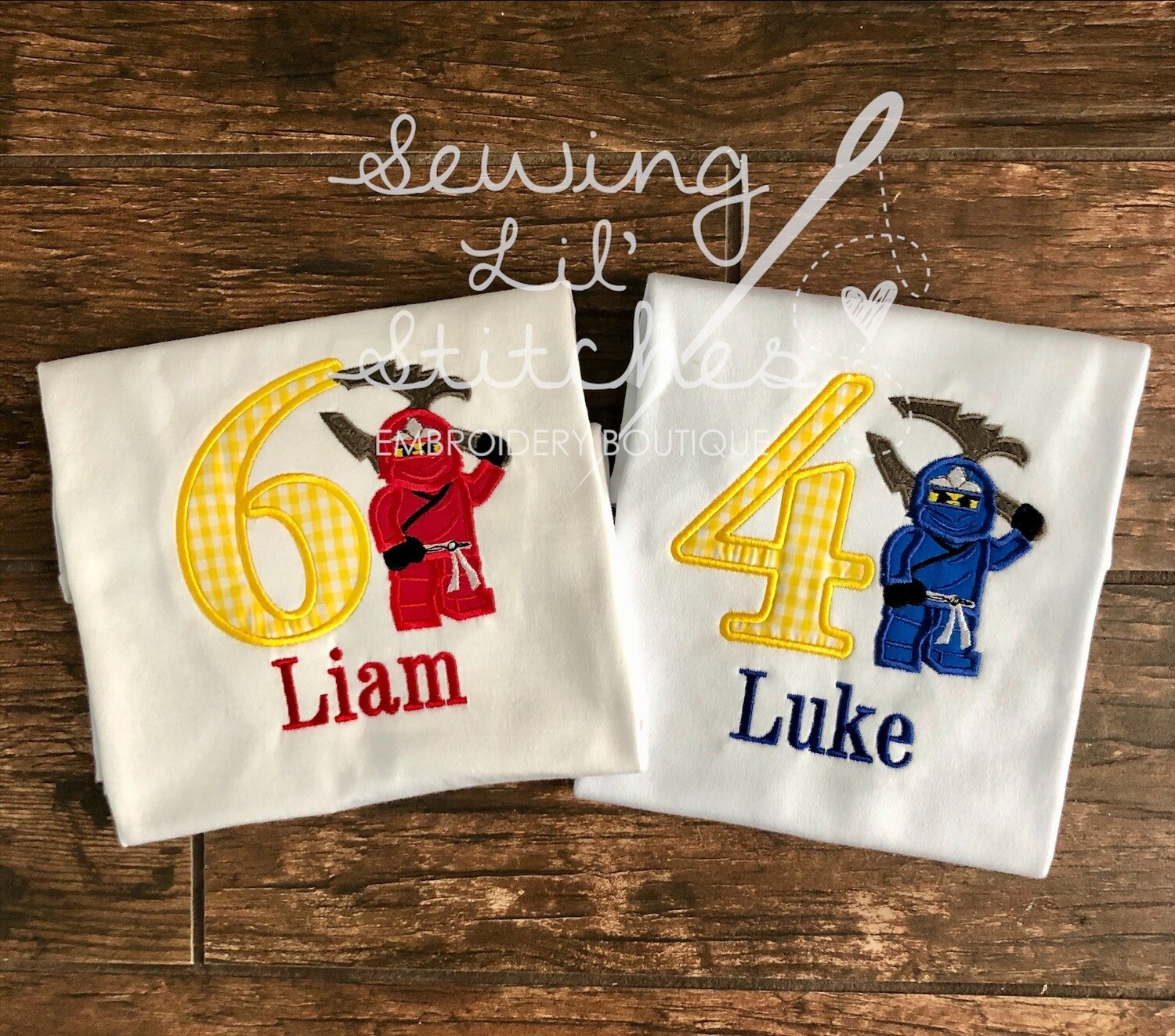 Lego Ninja Birthday Shirt