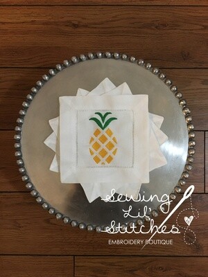 Pineapple Cocktail Napkins - set of 4