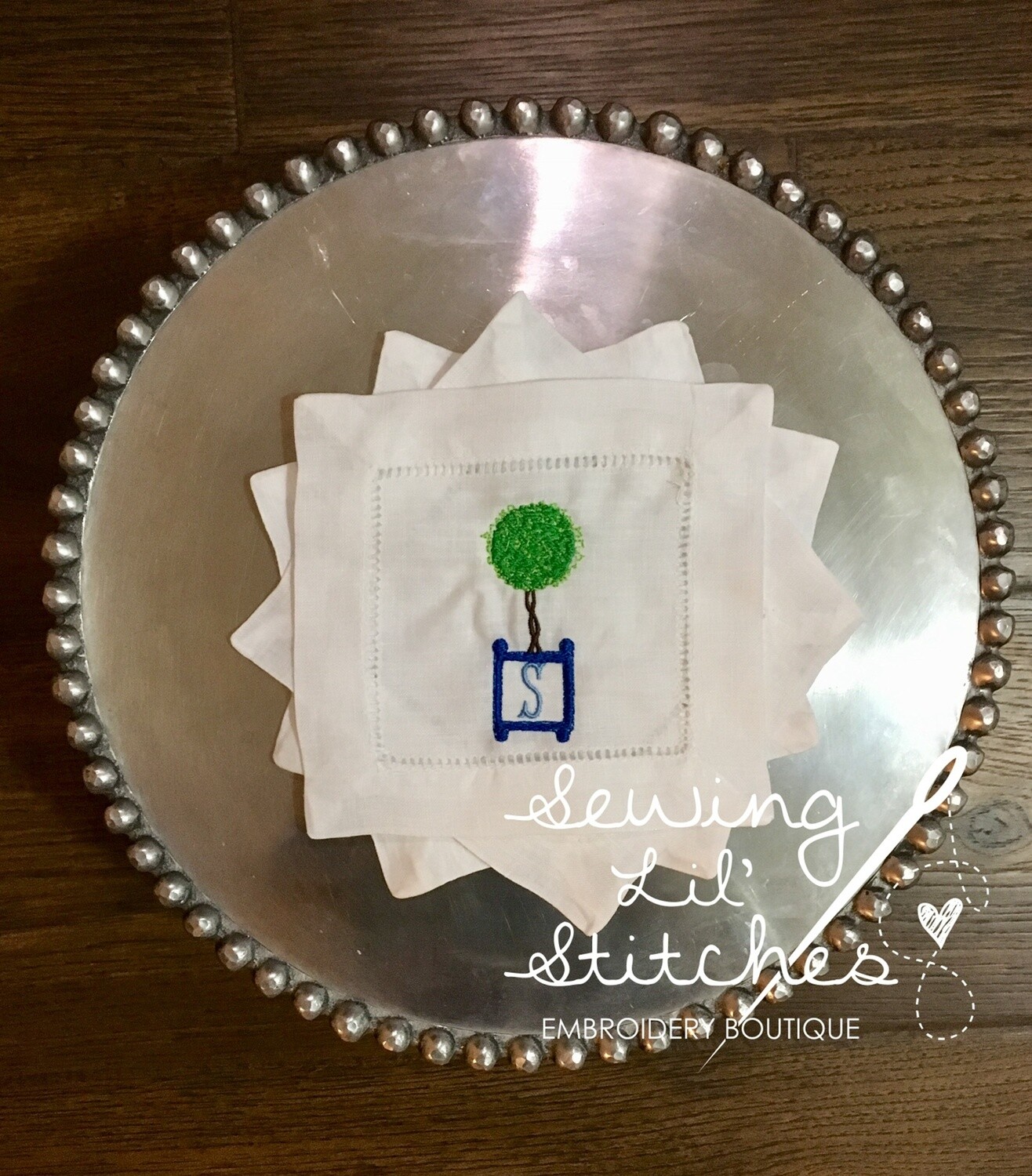 Boxwood Cocktail Napkin - set of 4