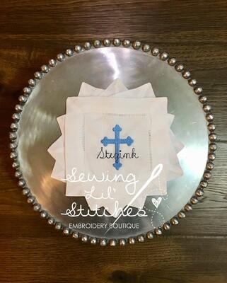 Cross Cocktail Napkins - set of 4