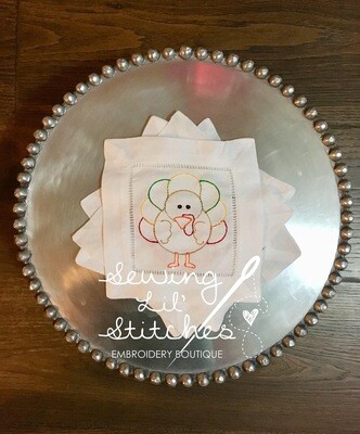 Turkey Cocktail Napkins - set of 4