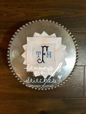 Two-tone Cocktail Napkins - set of 4