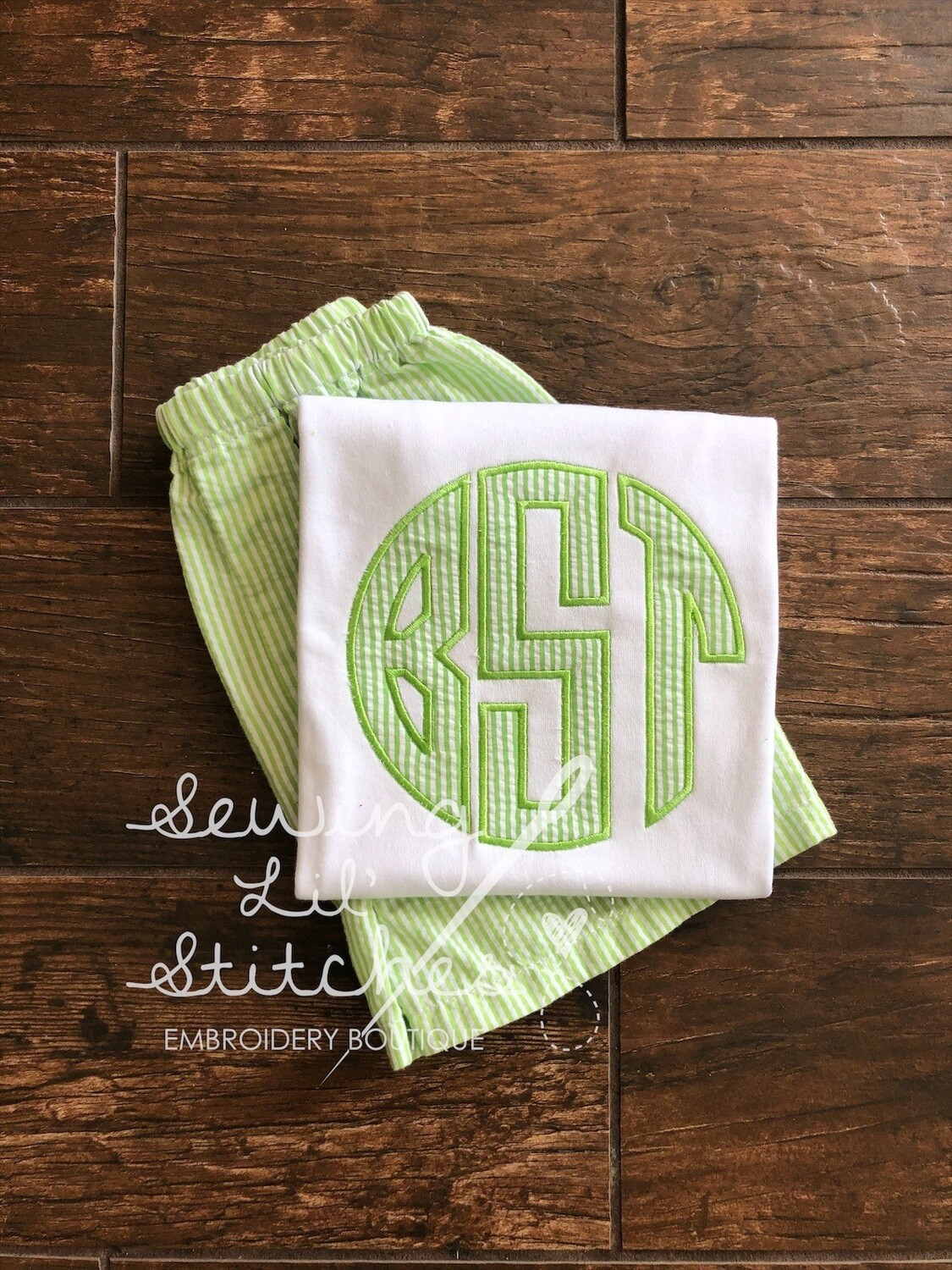 Seersucker Monogrammed Shirt
