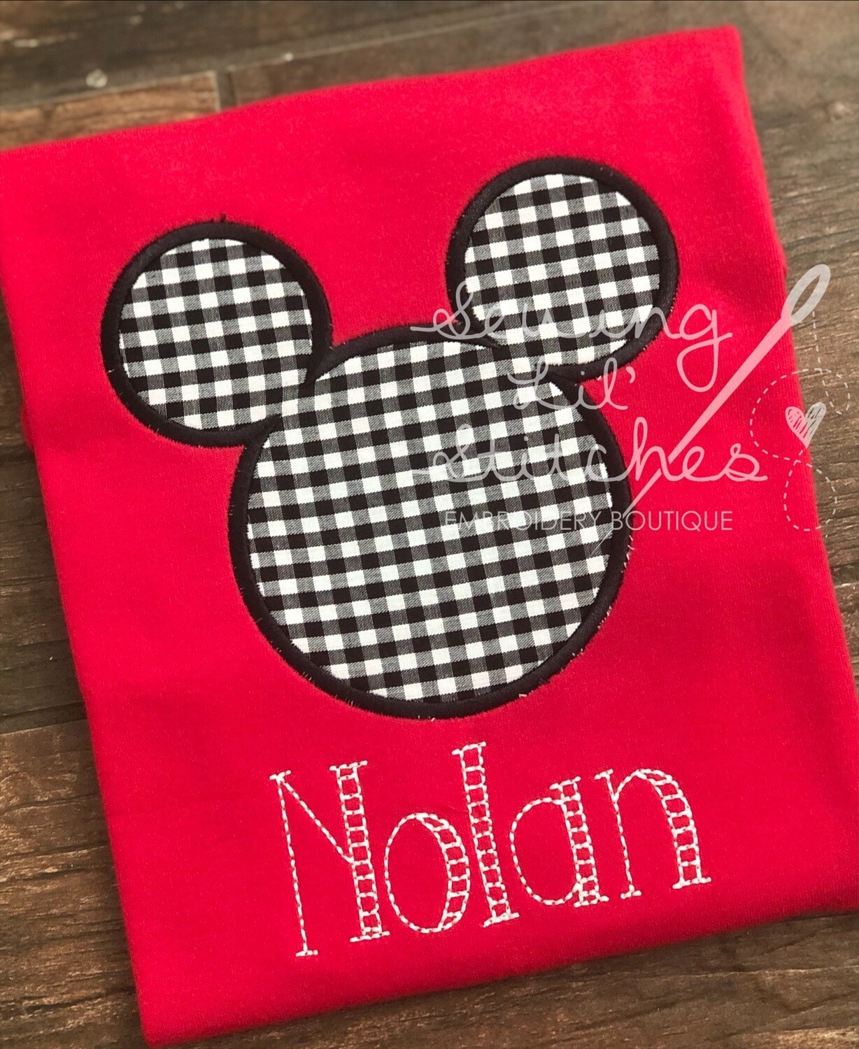 Mickey Gingham Shirt