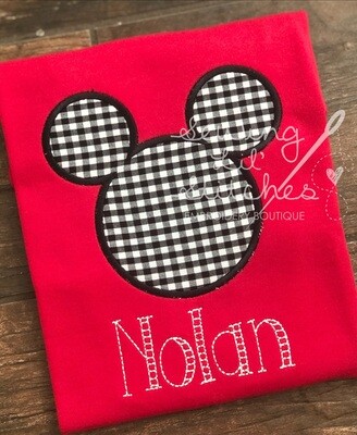 Mickey Gingham Shirt