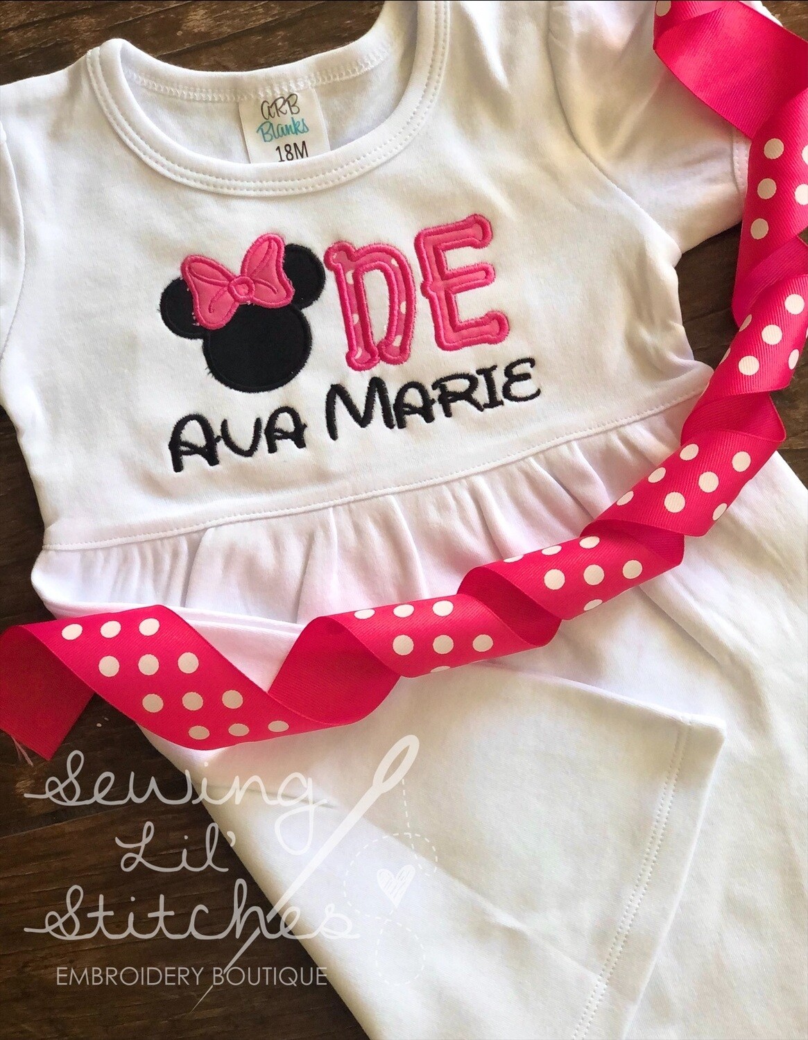 Minnie Mouse ONE Birthday Dress
