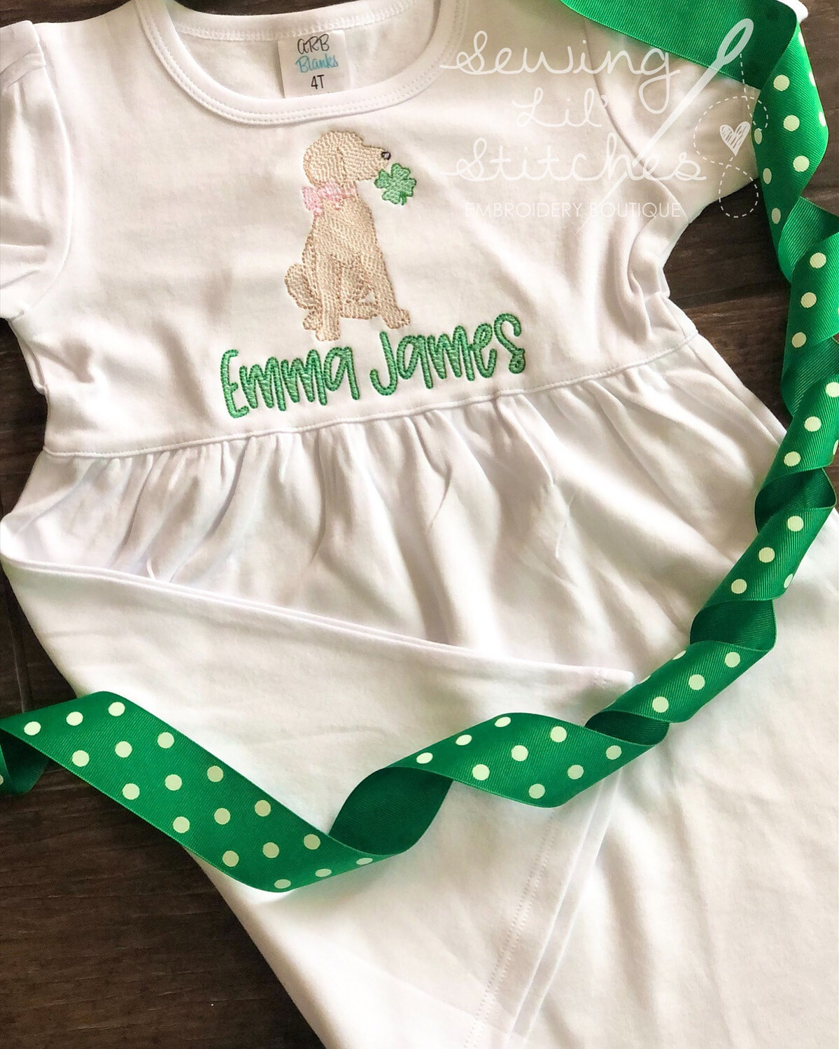 St. Patrick’s Day Puppy Dress