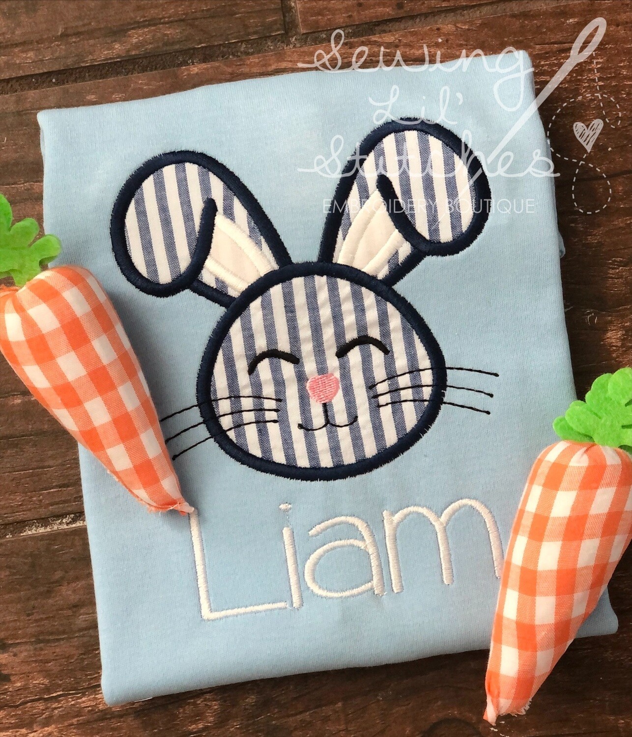Seersucker Bunny Shirt