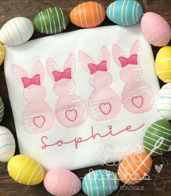 Girl Bunny Sketch Shirt