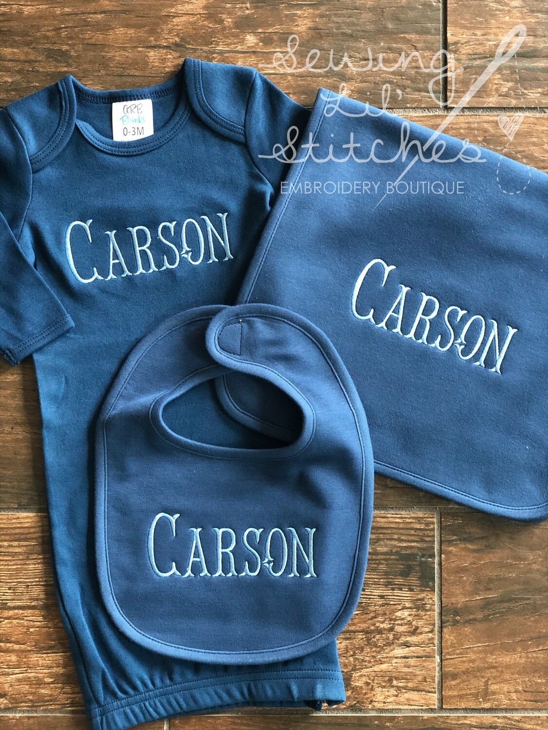 Navy Baby Gift Set