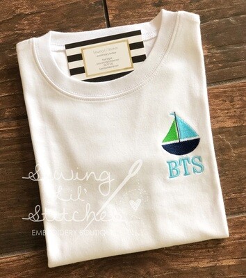Sailboat Monogrammed Shirt