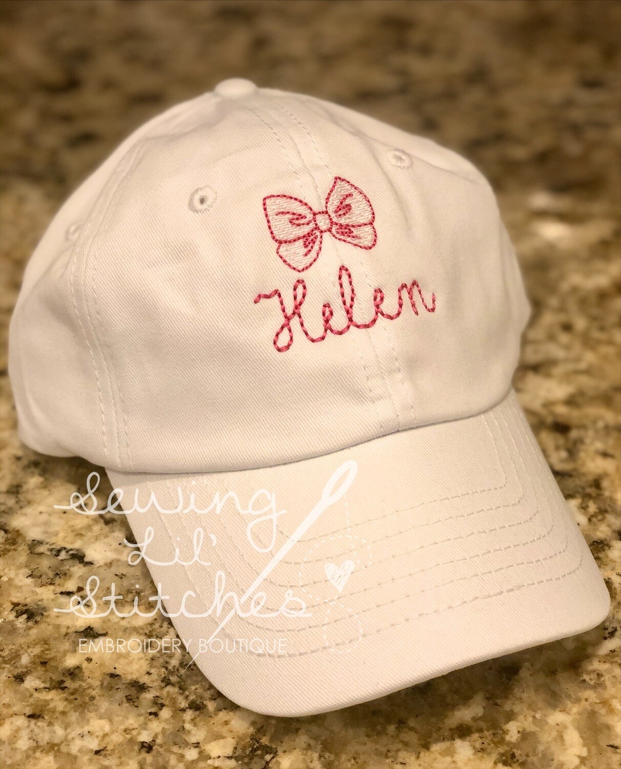Kid’s Personalized Bow Hat