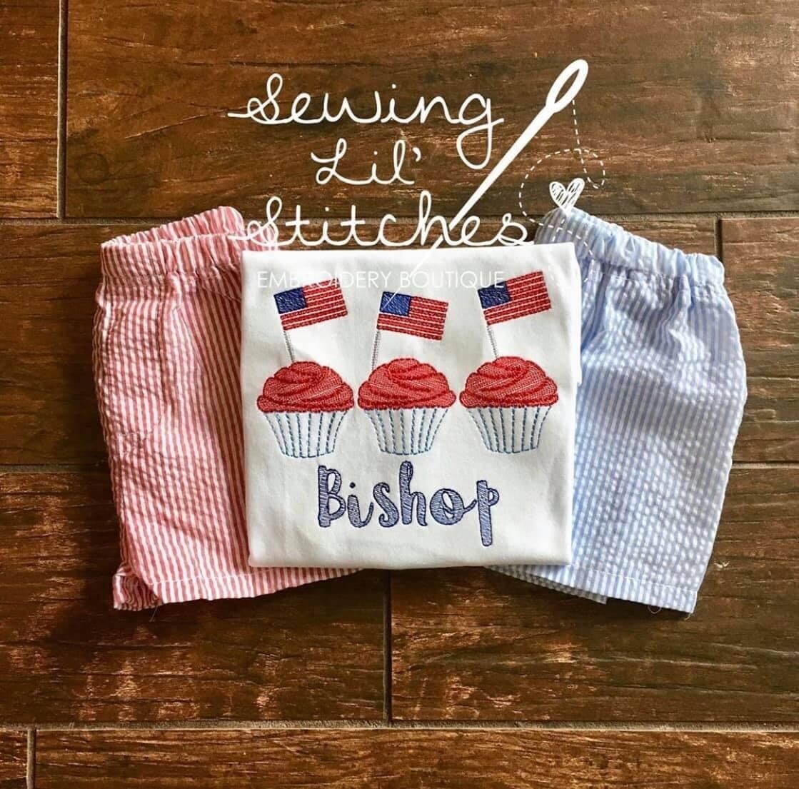 Patriotic Cupcake Shirt