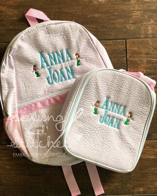 Mermaid Backpack &amp; Lunchbox Set
