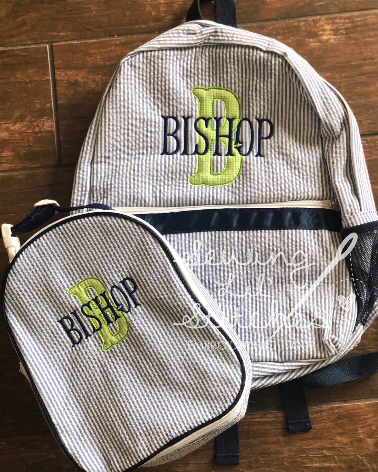 Name &amp; Initial Backpack and Lunchbox Set