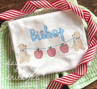 Dog Apple Banner Shirt