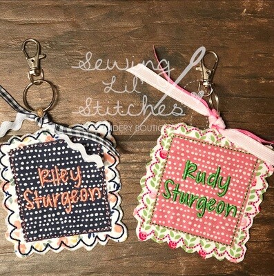 Scalloped Name Tags
