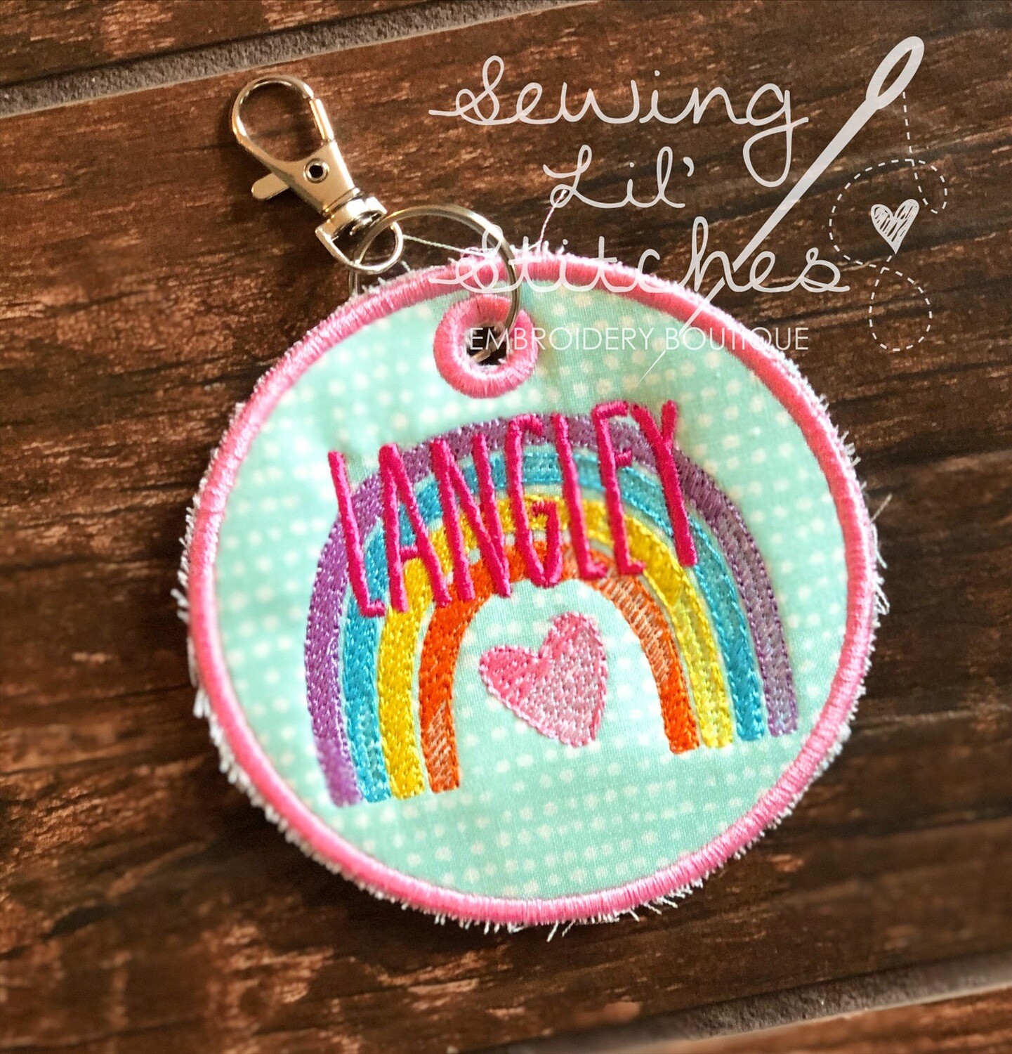 Rainbow Backpack Tag