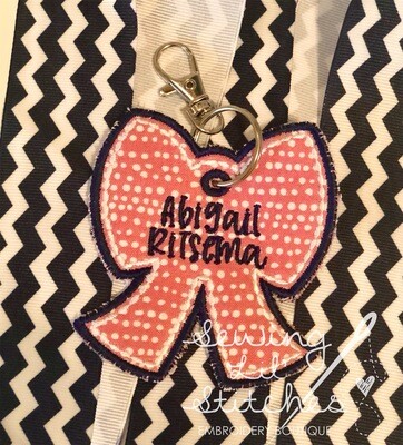 Bow Backpack Tag