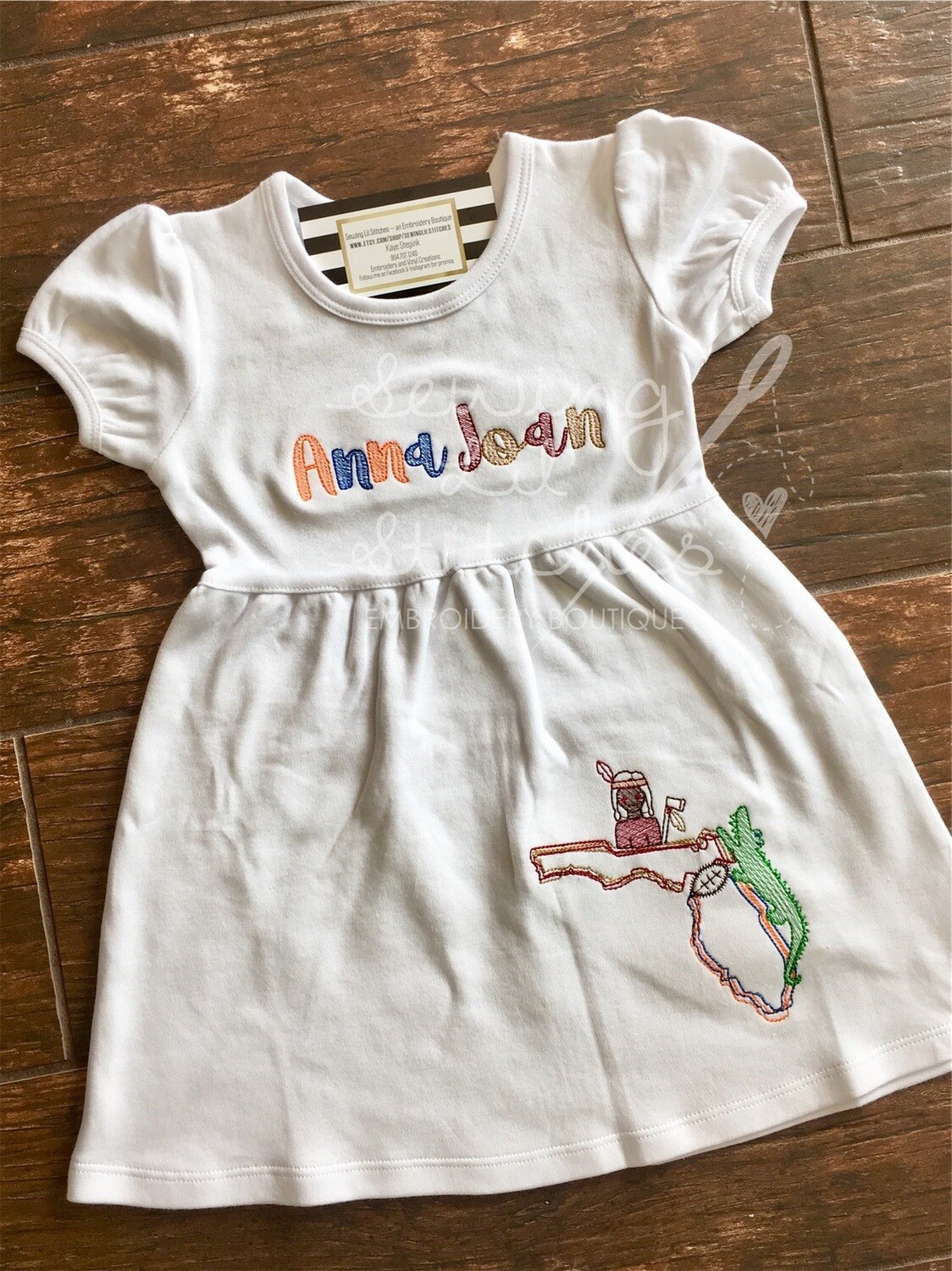 FSU/ UF House Divided Dress