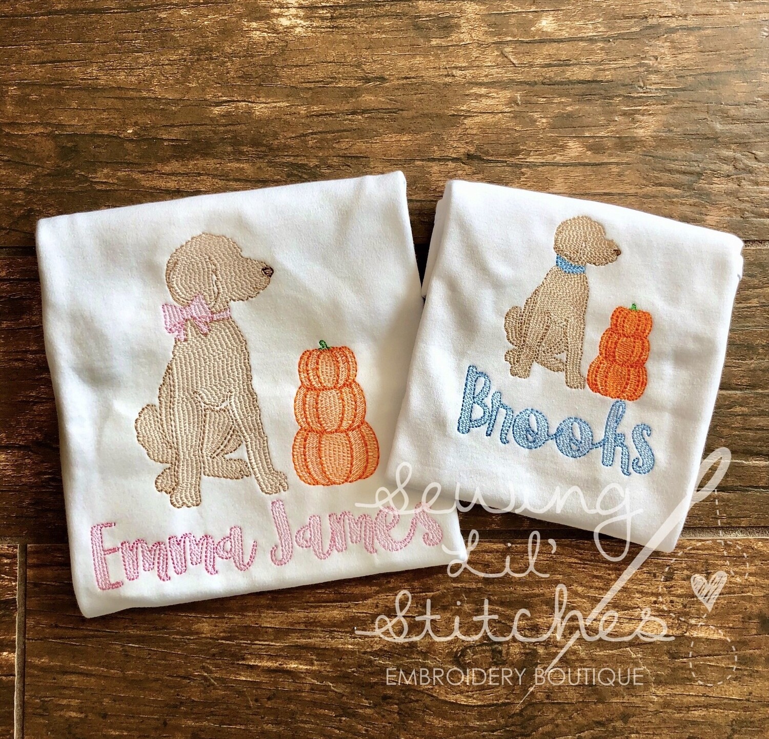 Dog with Pumpkins Shirt