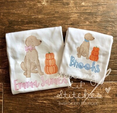Dog with Pumpkins Shirt