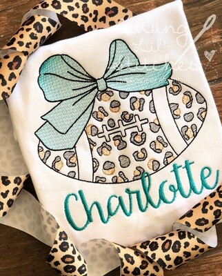 Jaguar Football Bow Shirt