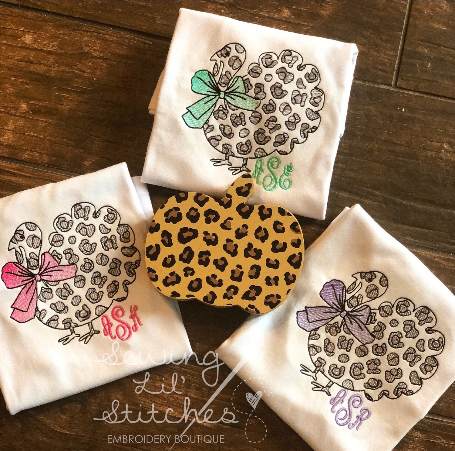 Cheetah Turkey with Bow