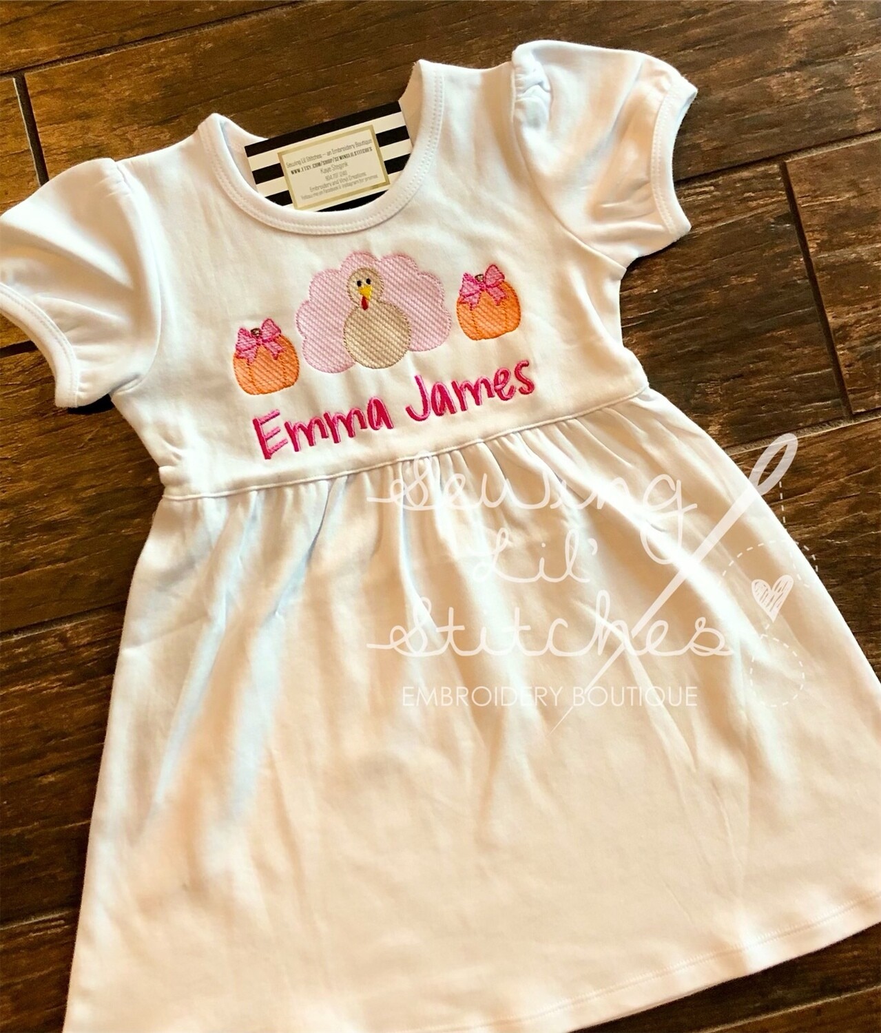 Turkey Pumpkin Trio Dress