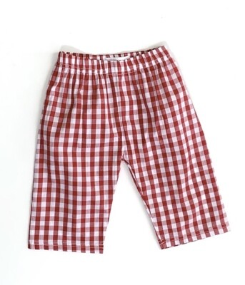 Red Gingham Pants