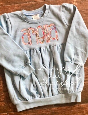 Personalized Tunic Sweatshirt