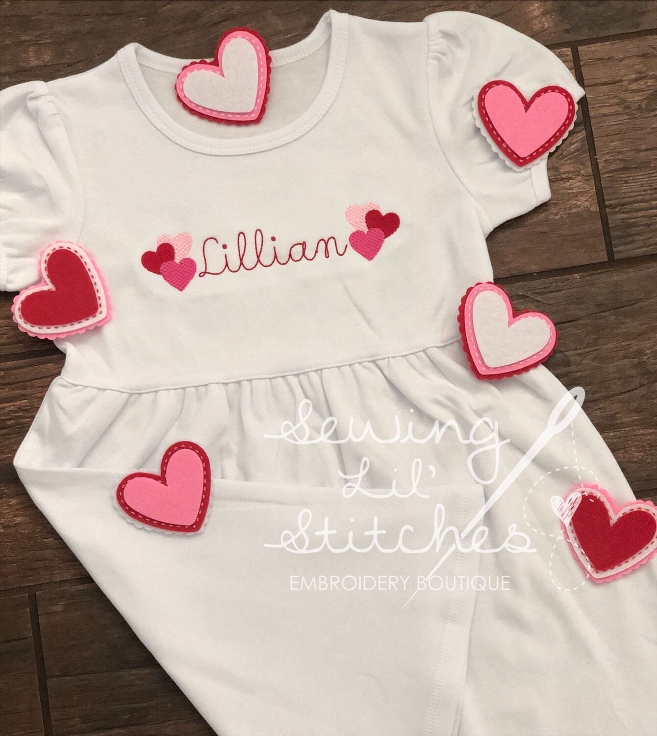 Heart Clusters Name Dress