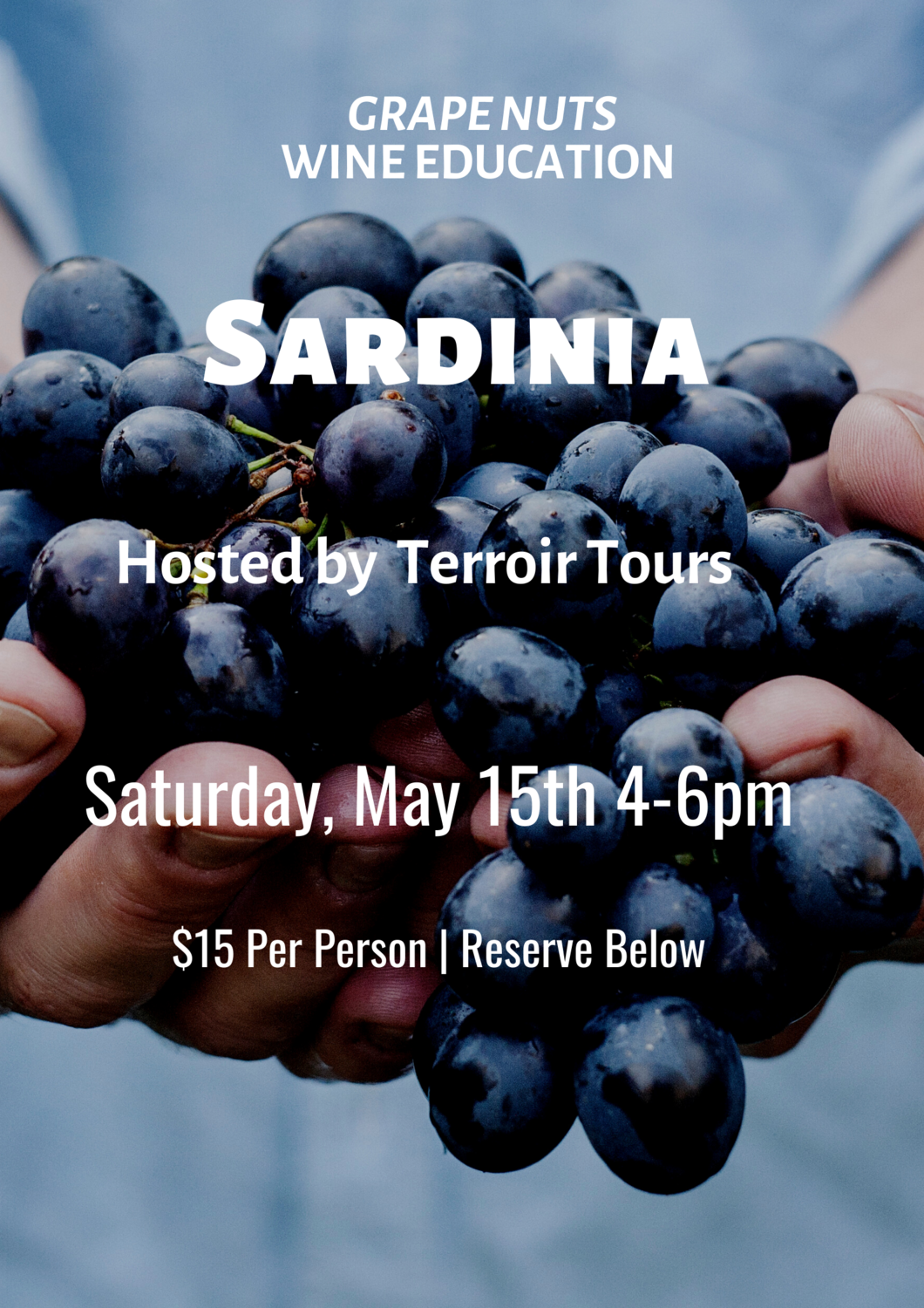 Sardinia - Saturday, May 15th, 4-6pm