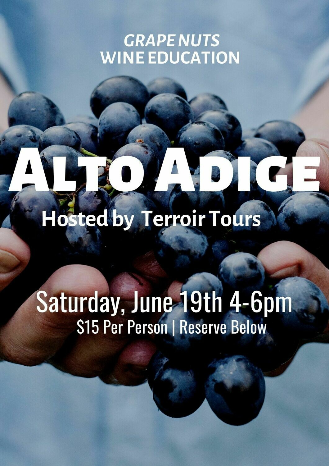 Alto-Adige - Saturday, June 19th , 4-6pm