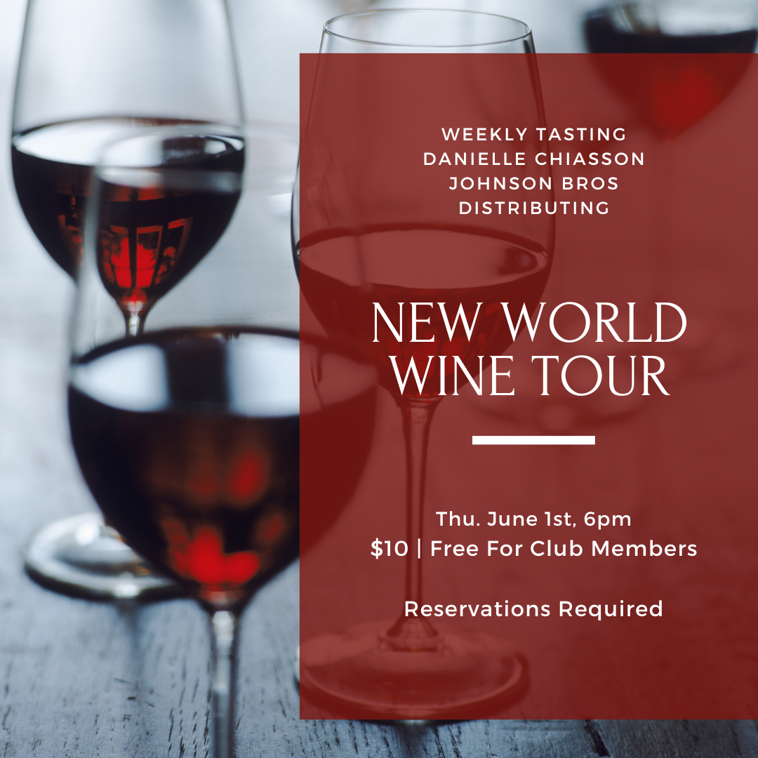 Thursday Weekly Tasting - June 1, 6pm