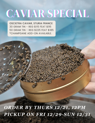 Holiday Caviar Special