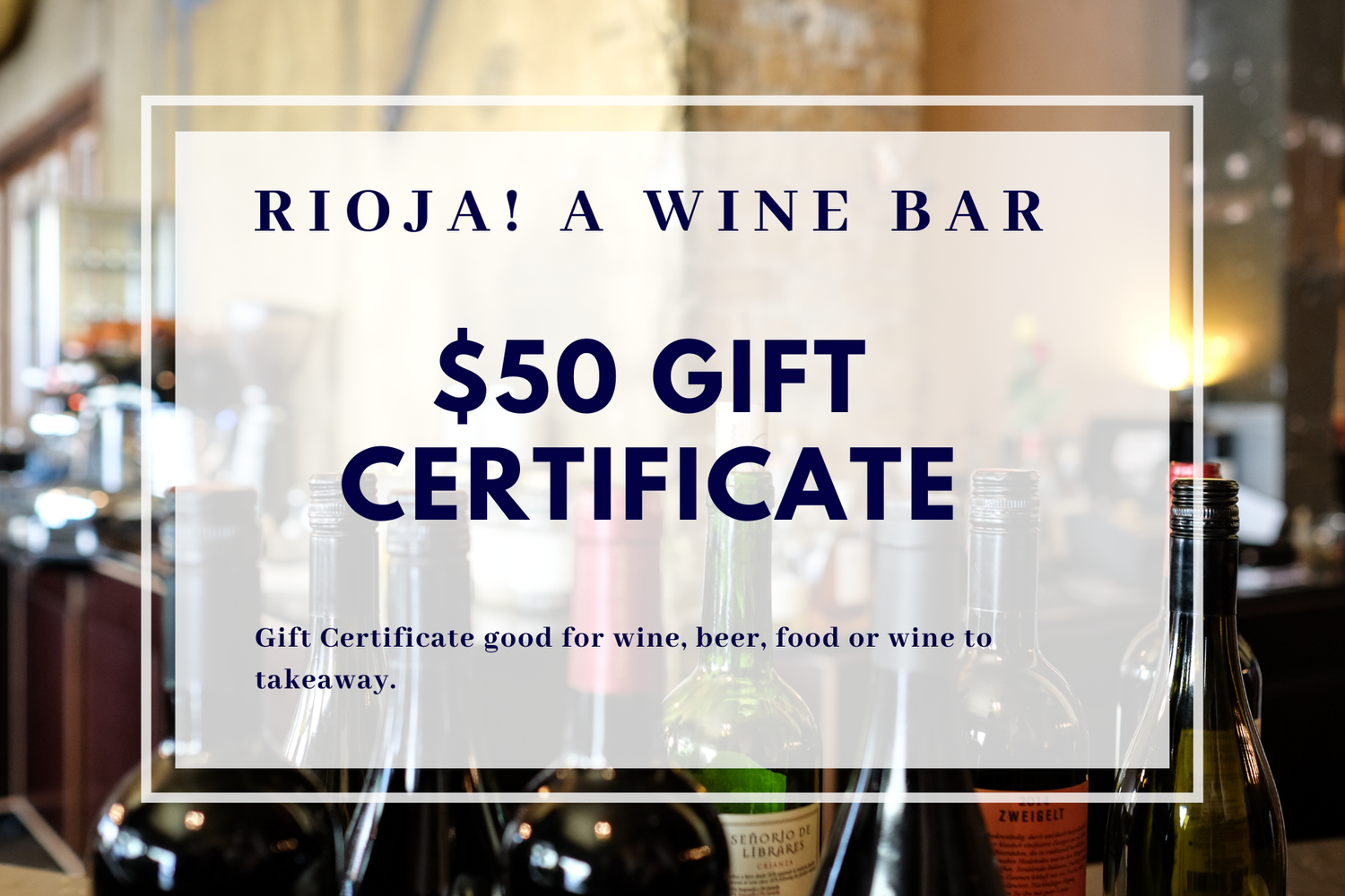 $50 Gift Certificate