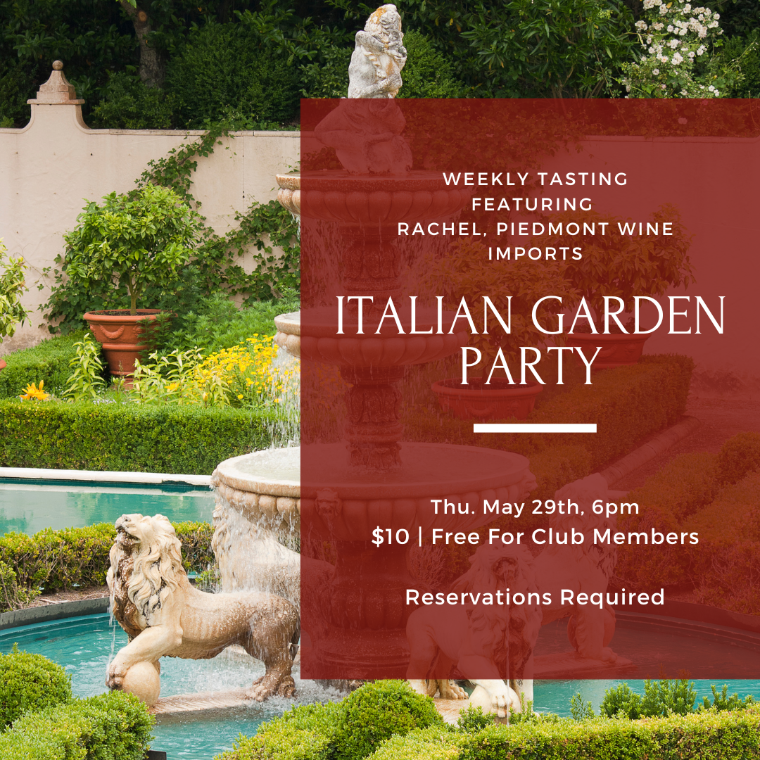 Thursday Tasting - May 29th