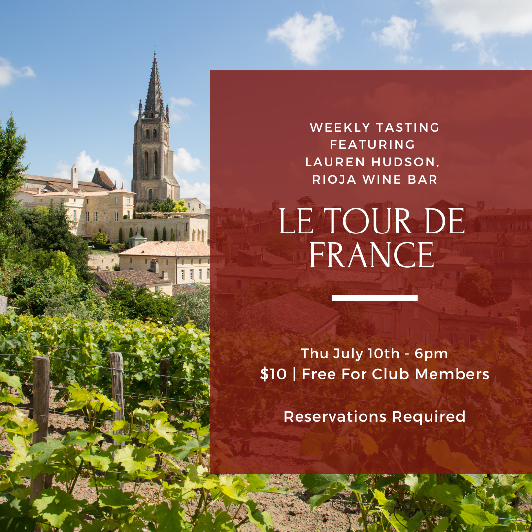 Thursday Tasting - July 10th, 6pm