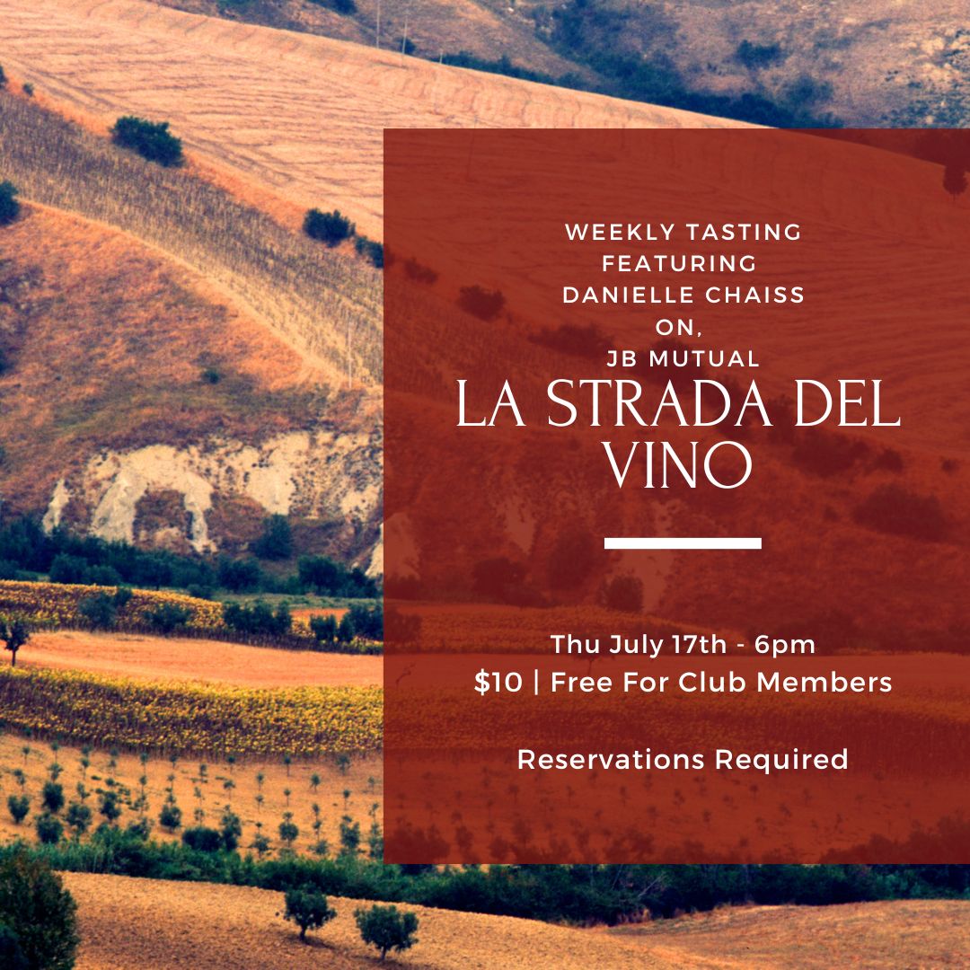 Thursday Tasting - July 17th, 6pm