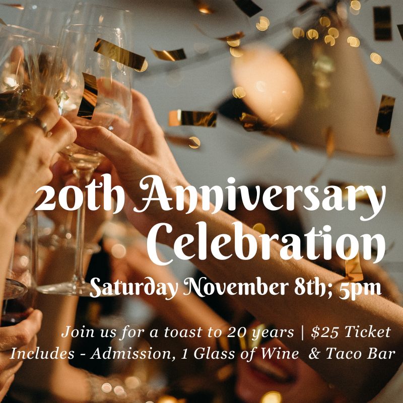 20th Anniversary Party - Sat Nov 8th, 5pm