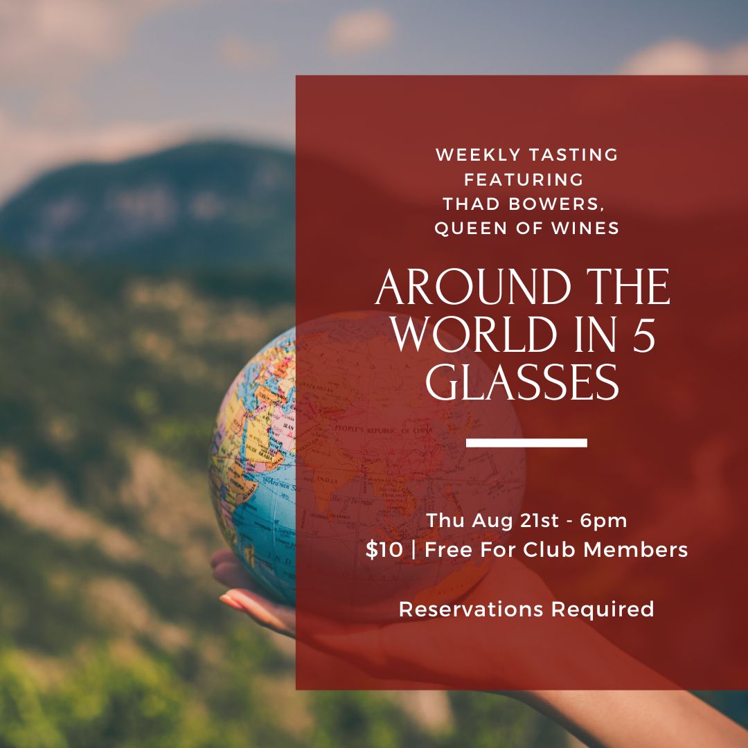 Thursday Tasting - August 21st, 6pm