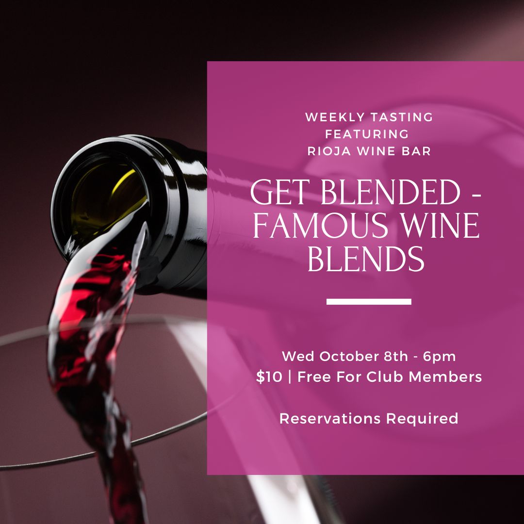 Wednesday Tasting - October 8th, 6pm